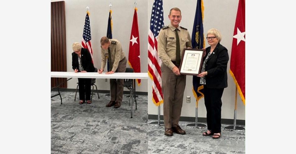 Partnership Signed for Nebraska Military Department and the City of McCook
