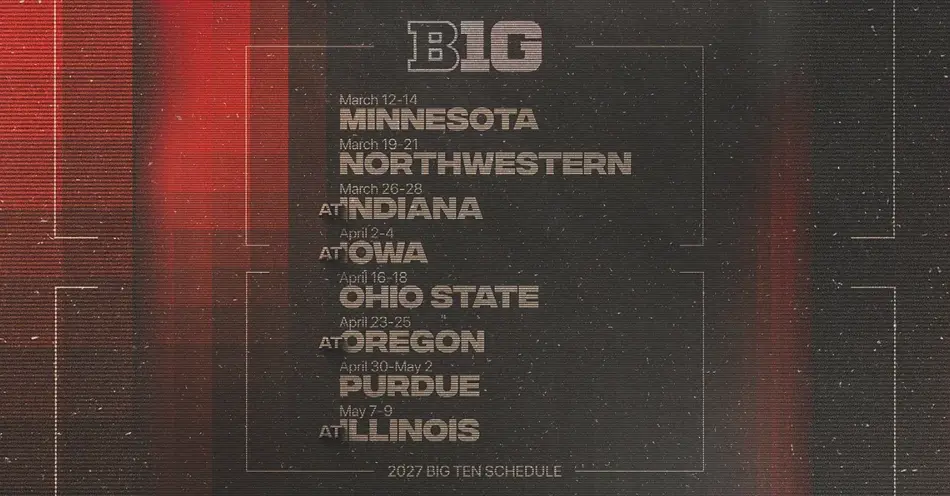 Softball Announces 2027 Big Ten Schedule