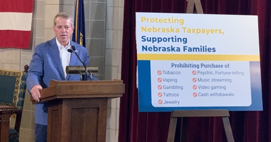 Governor Pillen Signs Executive Order Restricting TANF Funds from Inappropriate and Nonessential Purchases