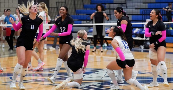 MCC Volleyball earns rare home win over Cougars