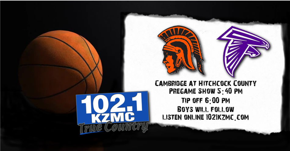 Listen Live - High School Basketball Cambridge at Hitchcock County