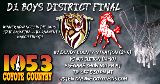 Listen Live - High School Boys Basketball District Final