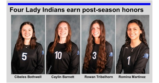 Four players, coach claim post-season volleyball honors