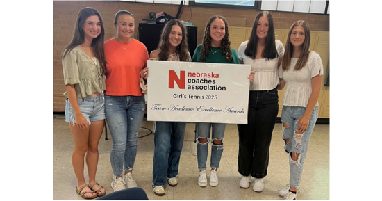 Spring 2025 Nebraska Coaches Association Team Academic Excellence Award 