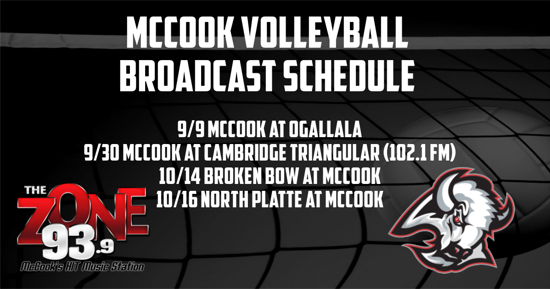 McCook Volleyball Returns to The Zone 93.9 FM