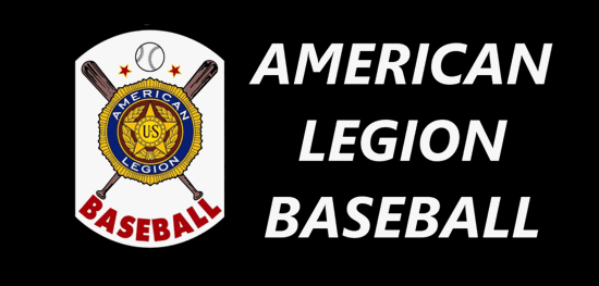 American Legion Basball Logo with the words American Legion Baseball to the right.