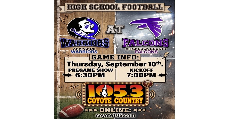 2026-09-10T18:30|Hitchcock County Vs Arapahoe|HS Football|KIOD