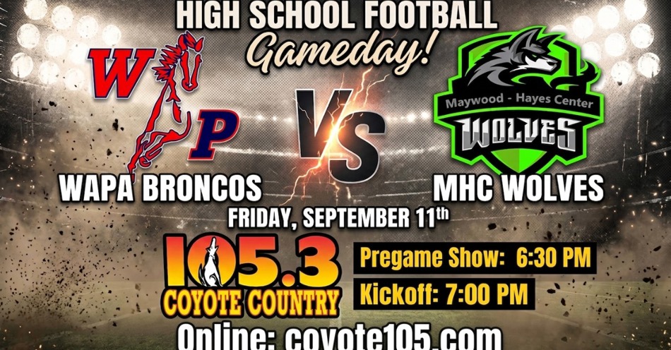 2026-09-11T18:30|Maywood-Hayes Center Vs Wauneta-Palisade|HS Football|KIOD