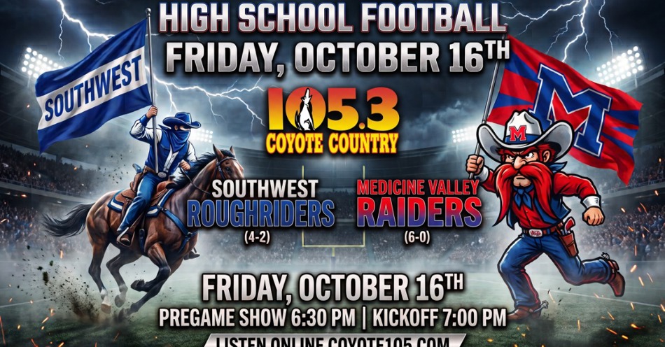 2026-10-16T18:30|Medicine Valley Vs Southwest|HS Football|KIOD