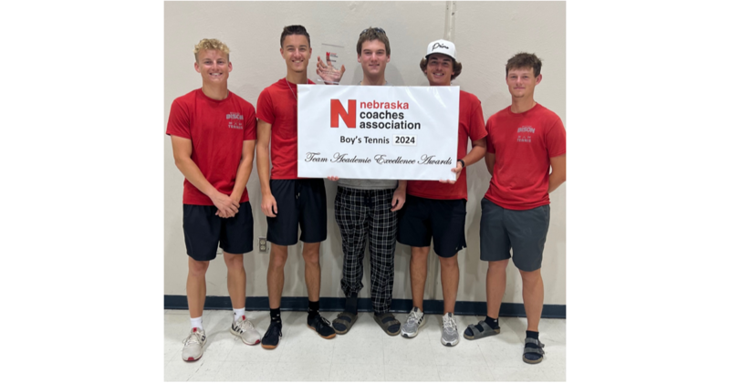 Spring 2025 Nebraska Coaches Association Team Academic Excellence Award 